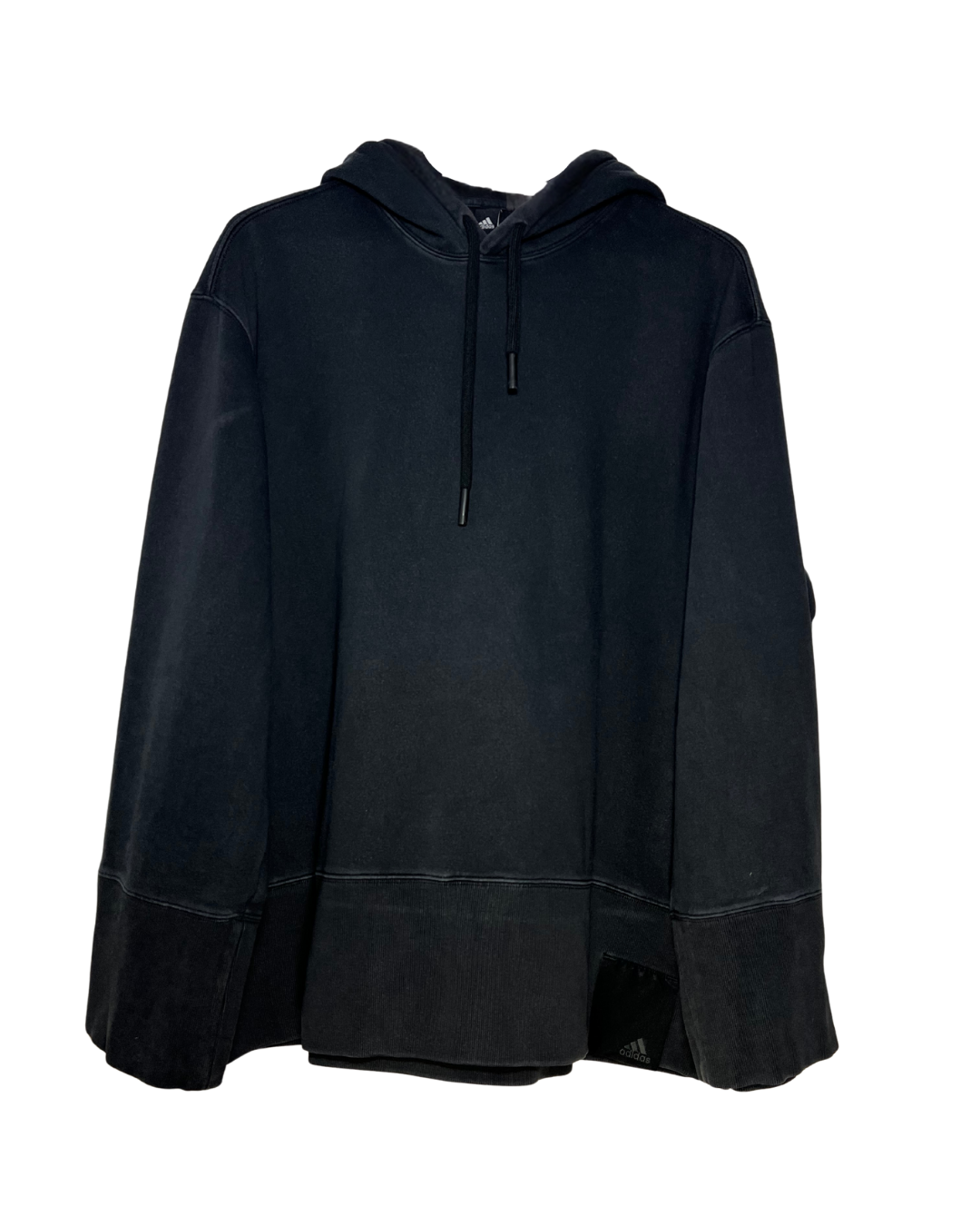 Sudadera Adidas Vintage Negra con Capucha - Talla L