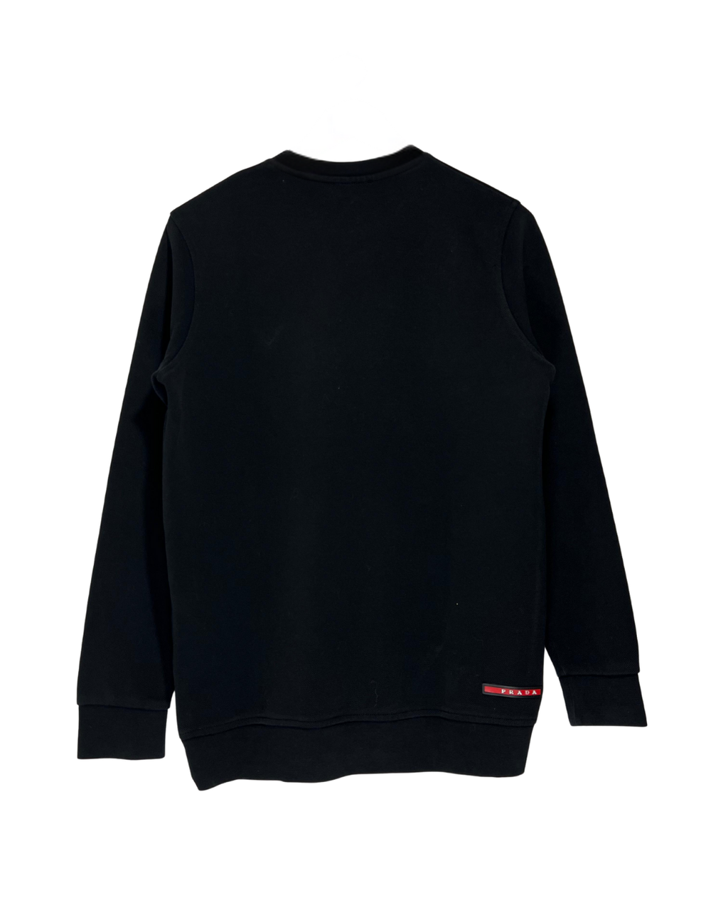 Sudadera Prada Vintage Negra con Logo - Talla M