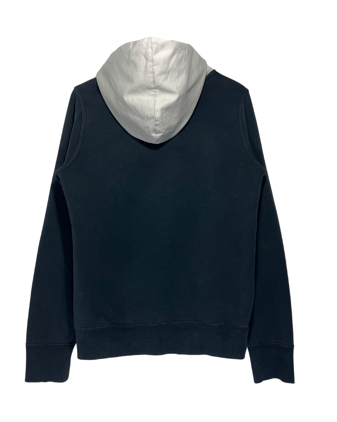 Sudadera Nike Vintage Azul Marino y Blanca con Capucha - Talla S