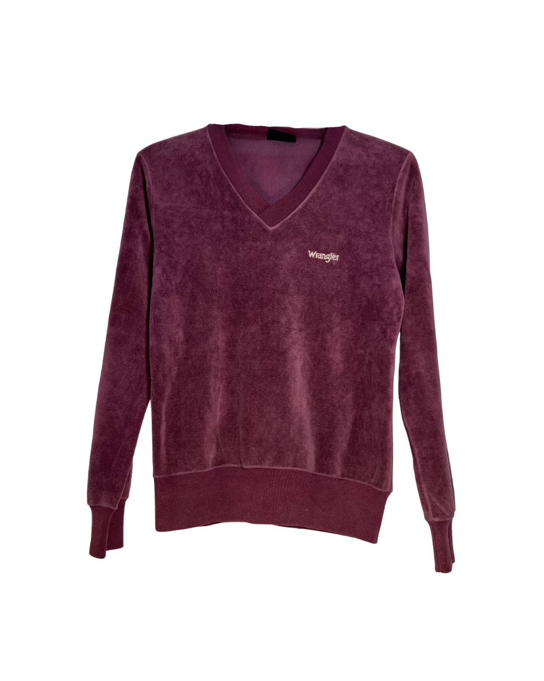 Jersey Wrangler Vintage de Terciopelo Morado Claro - Talla M