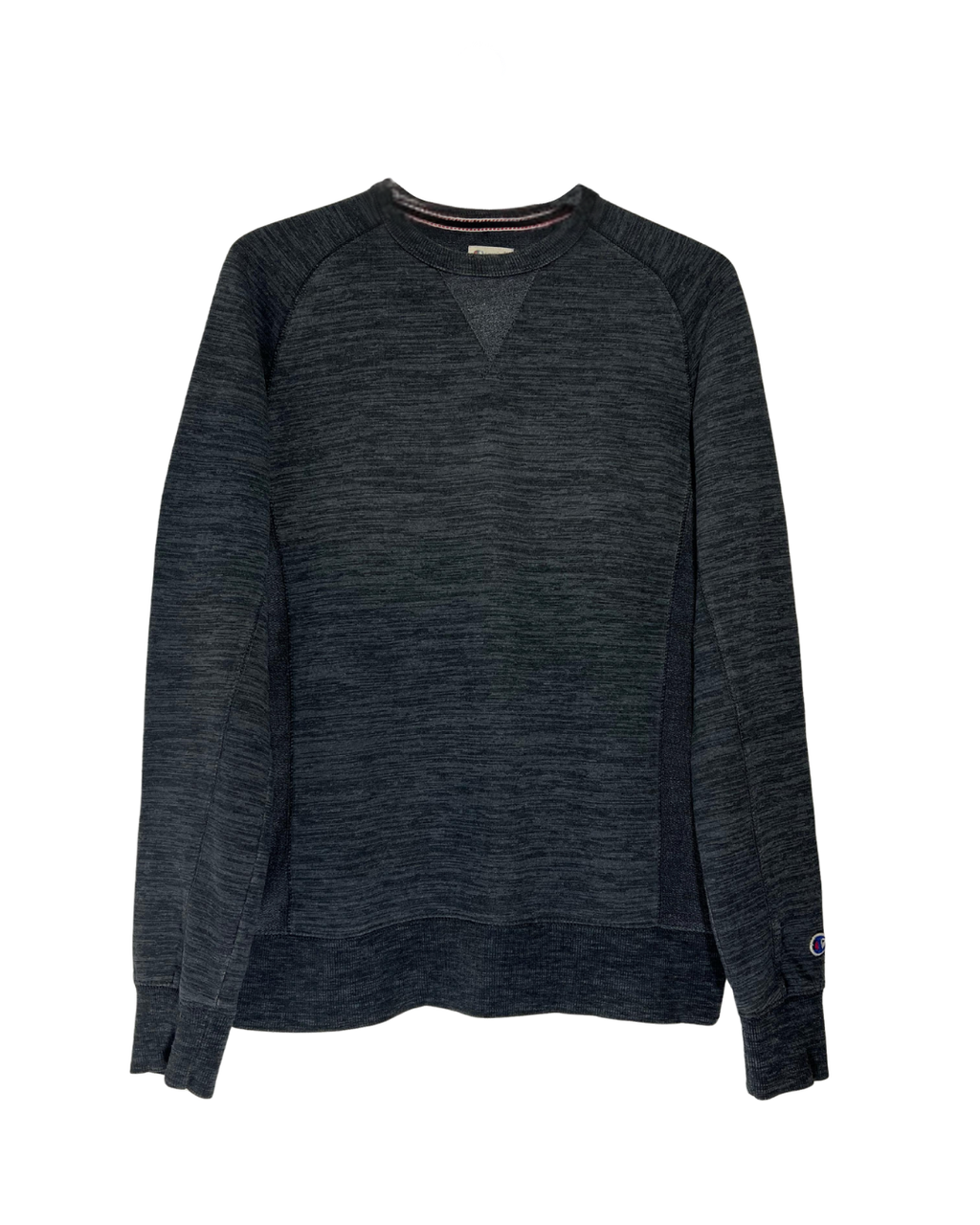 Sudadera Champion Vintage Gris Oscuro Sin Capucha - Talla S