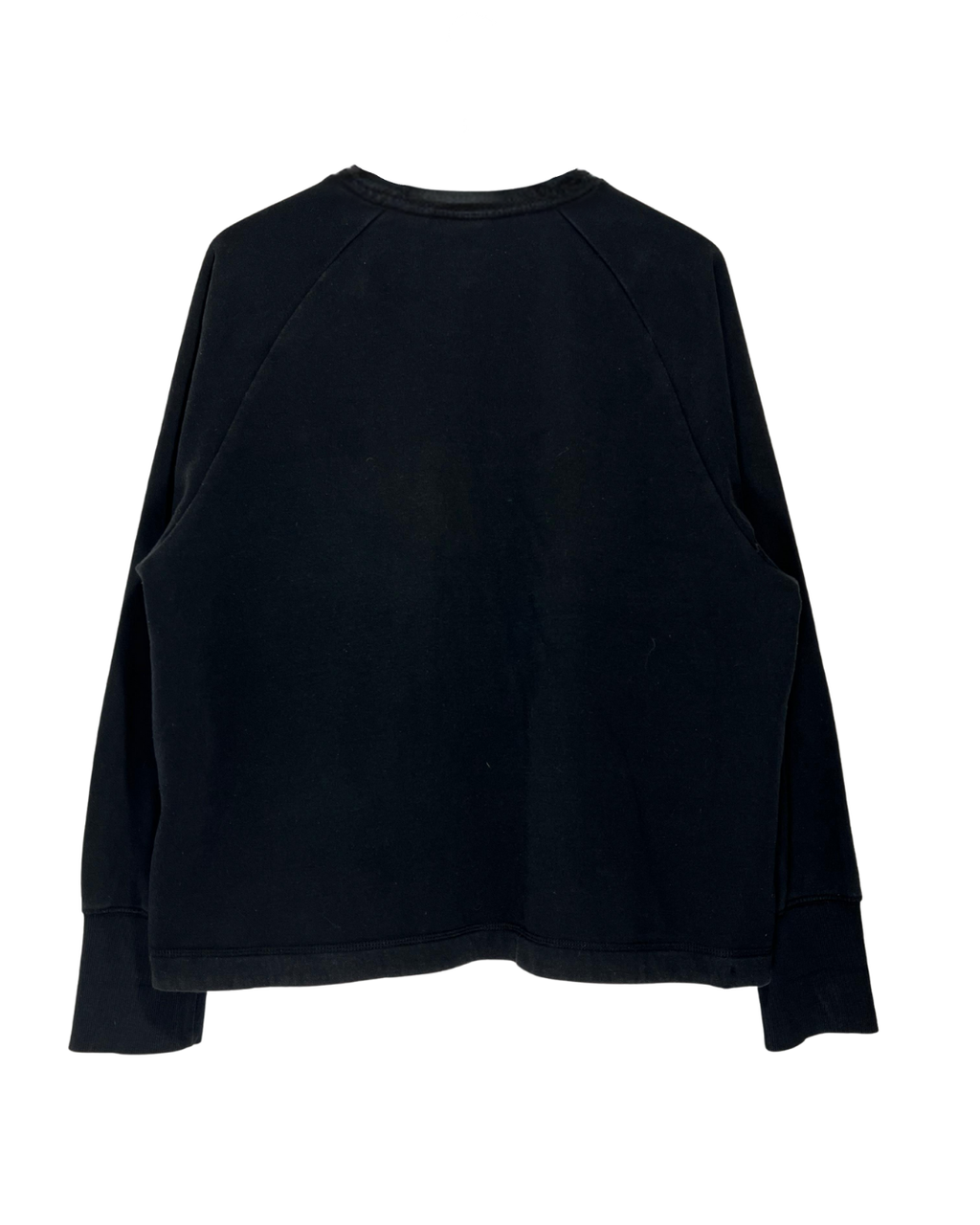 Sudadera Champion Vintage Negra con Estampado Sin Capucha - Talla M