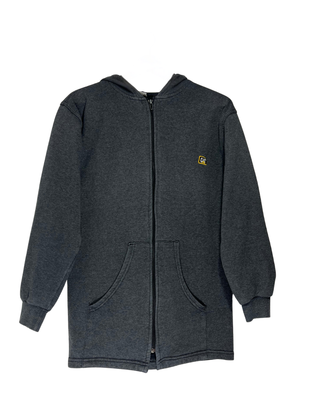 Chaqueta Caterpillar Vintage Gris Oscuro con Capucha - Talla M