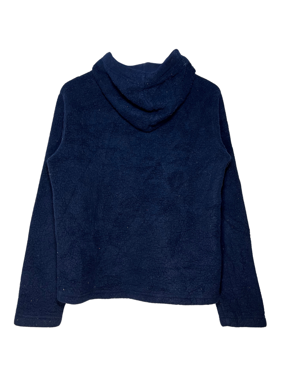 Sudadera Fila Vintage Terciopelo Azul Marino con Capucha - Talla M