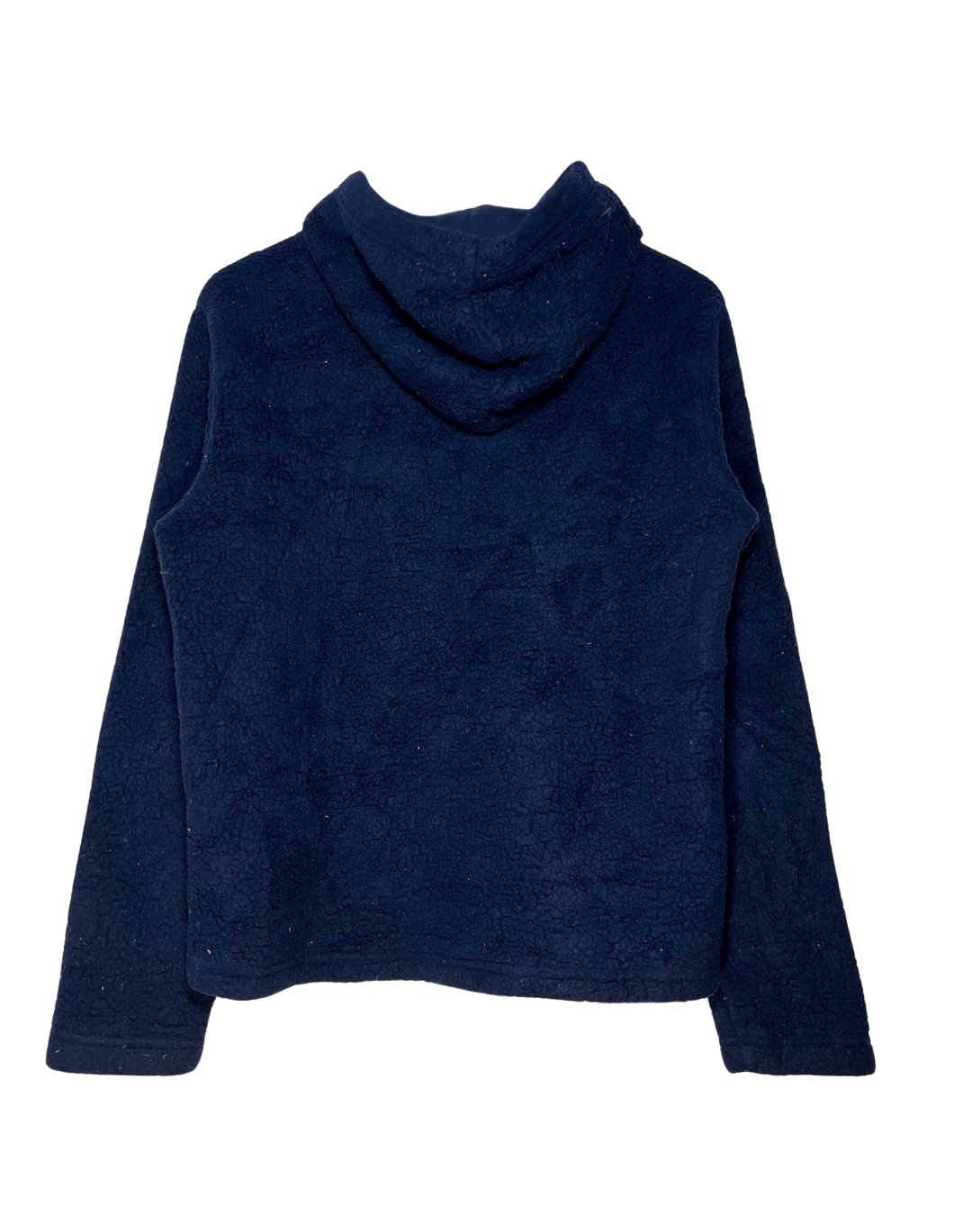 Sudadera Fila Vintage Terciopelo Azul Marino con Capucha - Talla M