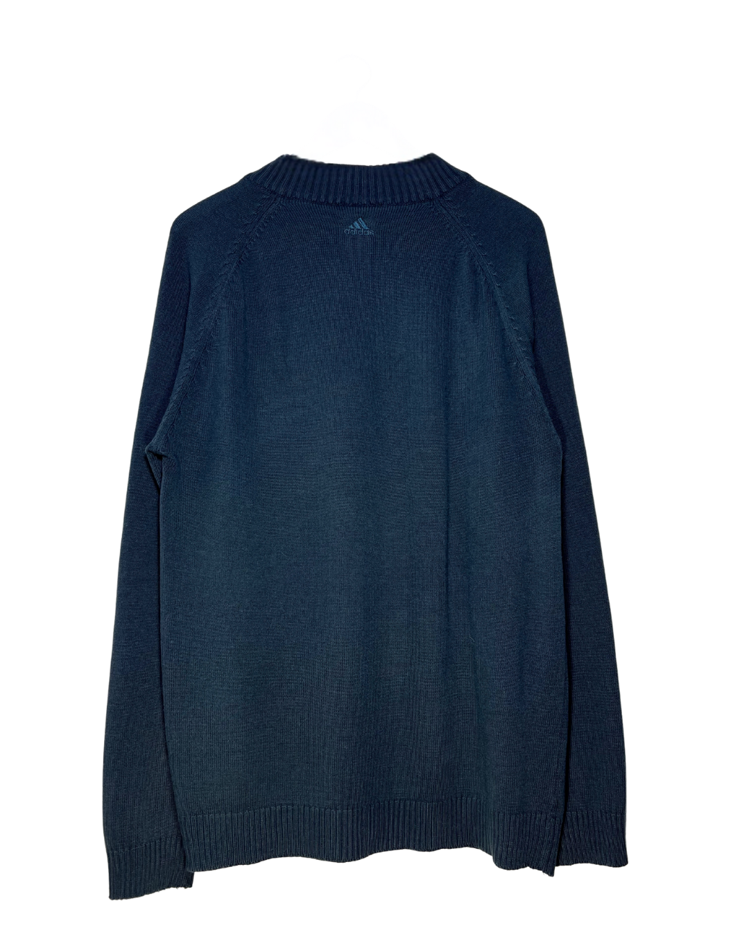 Jersey Adidas Vintage Azul Marino con Cremallera - Talla XXL