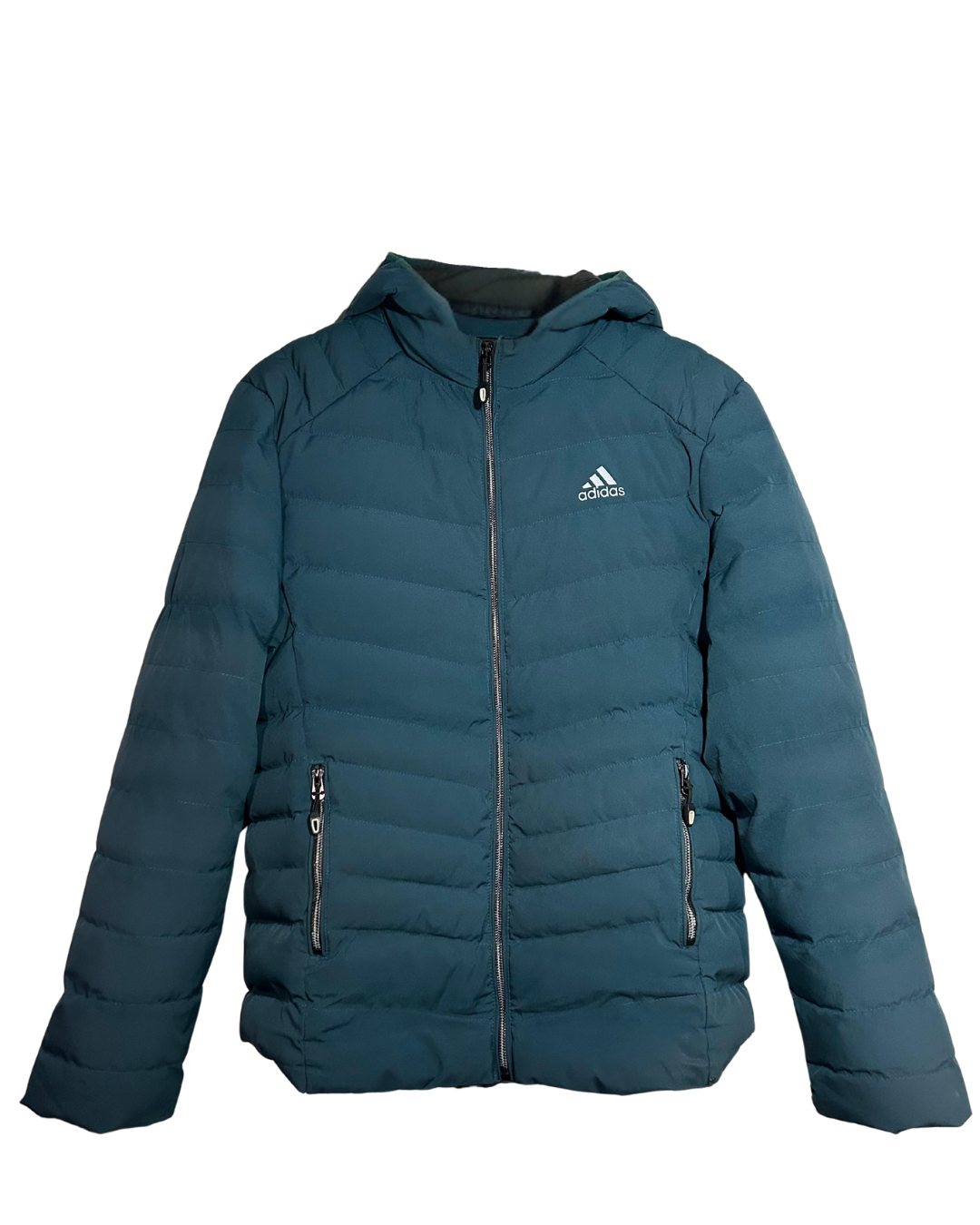 Anorac Adidas Vintage Azul Marino con Forro y Capucha - Talla L