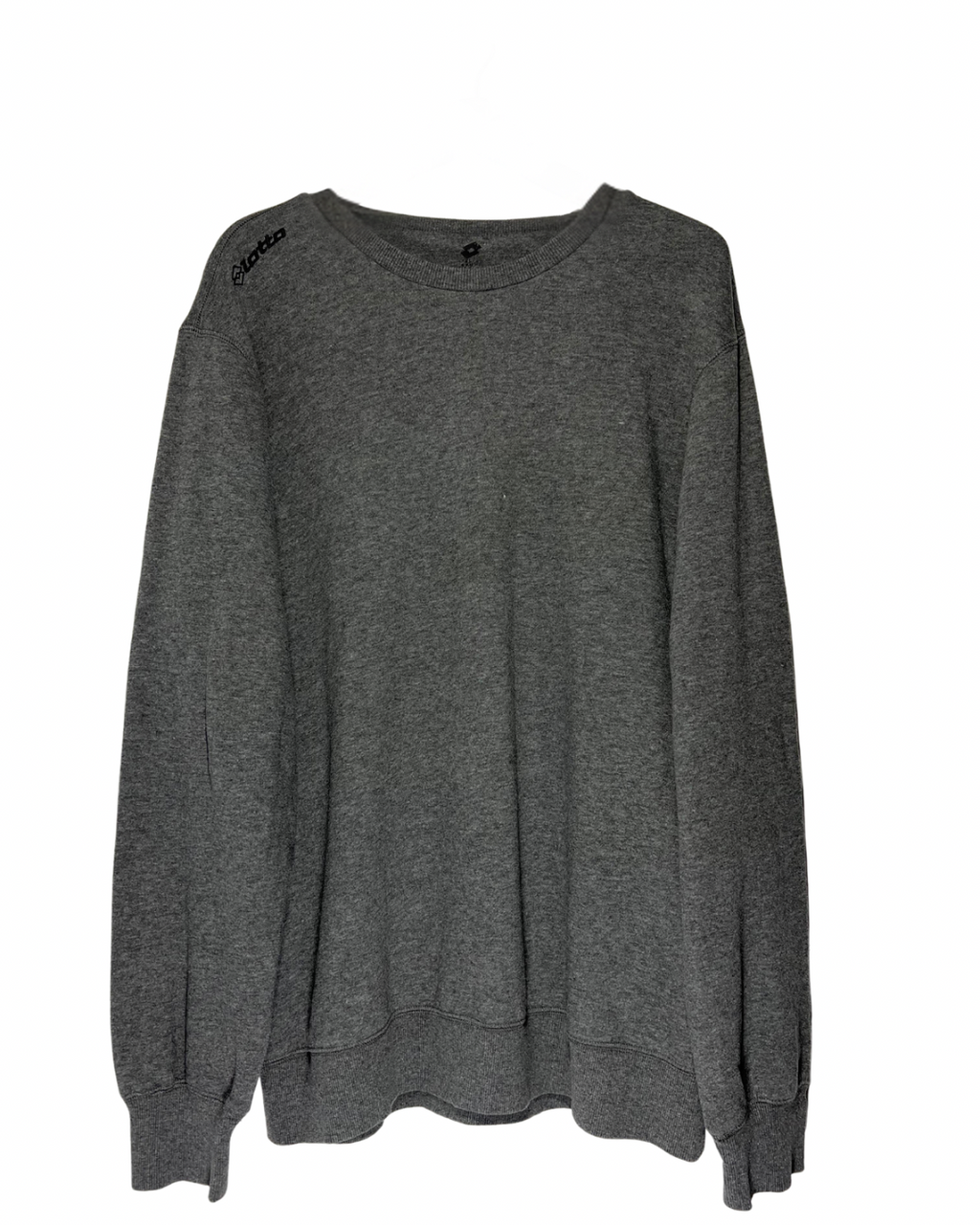 Sudadera Lotto Vintage Gris Sin Capucha - Talla XXL