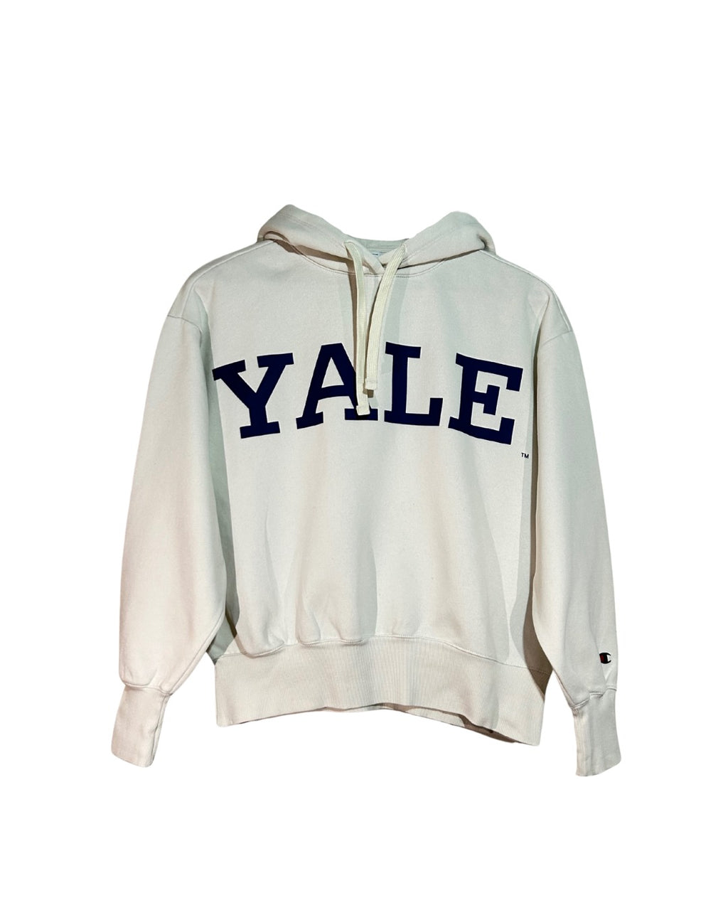 Sudadera Champion Vintage Blanca con Capucha - Talla S